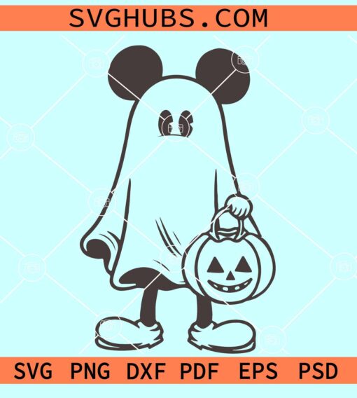 Mickey Ghost SVG