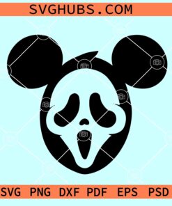 Mickey Mouse ghost face SVG, Mickey Halloween SVG, Disney Halloween SVG