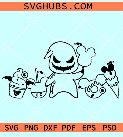 Oogie Boogie Halloween snacks SVG, Halloween Snacks SVG, Oogie Boogie Halloween SVG