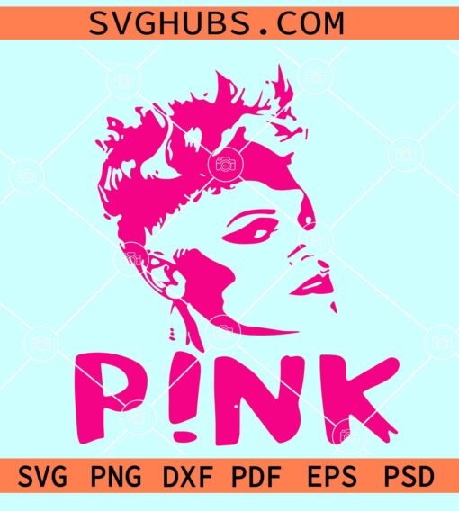 Pink Singer SVG, Pink summer carnival SVG, NK logo SVG
