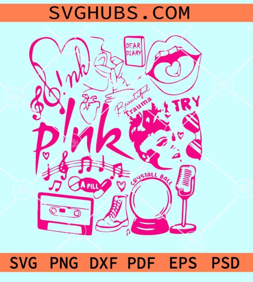 Pink Summer Carnival 2023 tour SVG, Pink concert SVG, Pink Summer 2023 SVG