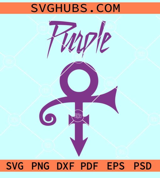 Purple Prince symbol SVG, Purple Prince SVG, musician prince SVG PNG EPS DXF