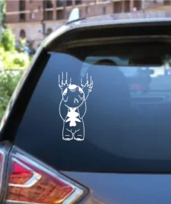 Scratching Stitch car decal SVG