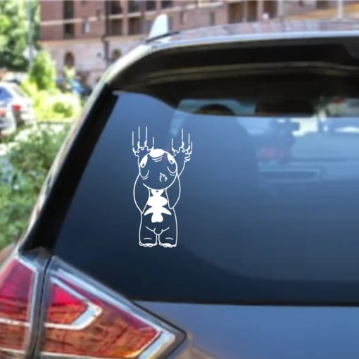 Scratching Stitch car decal SVG