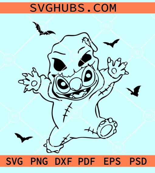 Stitch Oogie Boogie costume SVG, Oogie Boogie stitch SVG, Stitch Oogie Boogie SVG