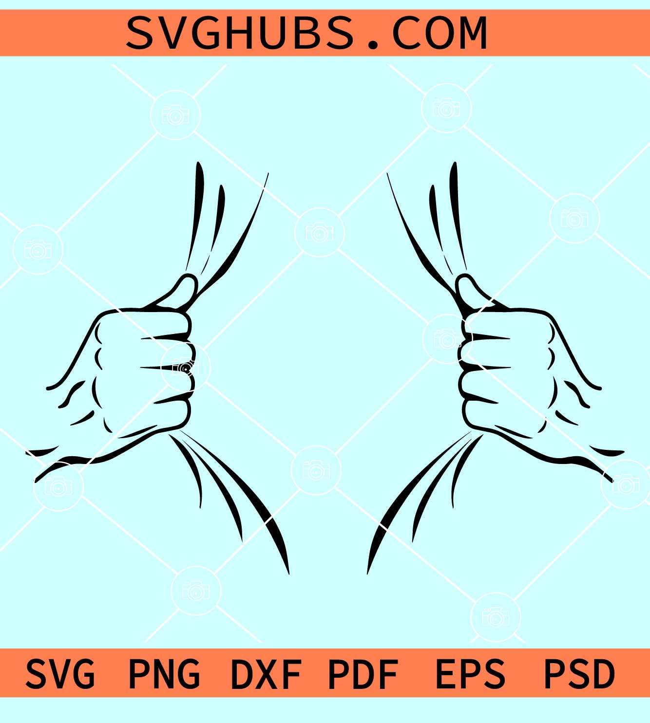 Tear Away SVG, tear away shirt SVG, ripped shirt SVG, hands ripping ...