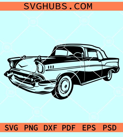 Vintage 1957 Chevrolet SVG, Vintage Chevrolet SVG, Vintage car SVG