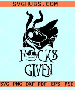 Zero fucks given Jack Skellington SVG, nightmare before Christmas SVG