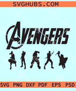 Avengers SVG for cricut, Avengers logo SVG, Avengers infinity war SVG, Avengers characters SVG