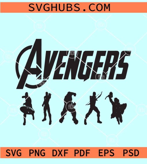 Avengers SVG for cricut, Avengers logo SVG, Avengers infinity war SVG, Avengers characters SVG