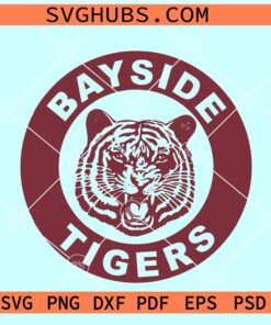 Bayside Tigers High School Logo SVG, Bayside Tigers Svg, Saved By The Bell Svg