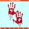Bloody handprint svg free, Free Halloween svg, Bloody hands svg free, royalty free SVG