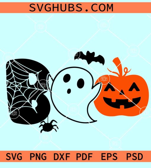 Boo Halloween SVG, Halloween SVG, Halloween Clipart Svg, Boo Crew Halloween Svg