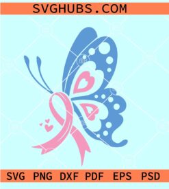Butterfly Pregnancy and Infant Loss SVG, Infant Loss Awareness Ribbon SVG