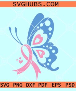 Butterfly Pregnancy and Infant Loss SVG, Infant Loss Awareness Ribbon SVG