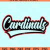 Cardinals mascot SVG, Arizona Cardinals SVG, College Sports Svg, Cardinal School Team SVG