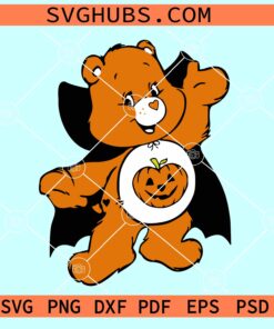 Care Bears Trick or Sweet SVG, Care bears Halloween SVG, Spooky care bear SVG