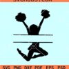 Cheerleader monogram SVG, Cheerleader Split Monogram SVG, Cheerleader SVG