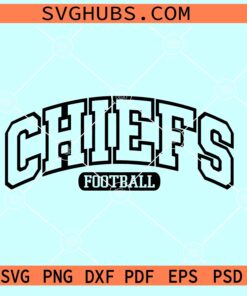 Chiefs football varsity font SVG, Kansas City Chiefs SVG, Kansas City Football SVG
