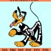 Disney Pluto skeleton SVG, Disneyland Character SVG, Disney SVG, Family Trip SVG