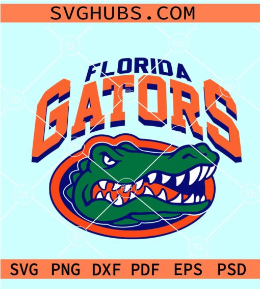 Florida Gators SVG, Florida Fear The Chomp Gator SVG, Funny Florida Gator Logo SVG