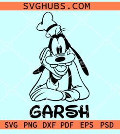 Garsh Goofy SVG, Garsh Goofy Vector Svg, Goofy SVG, Disneyland Character SVG, Disney SVG