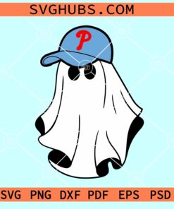 Ghost Phils Fans SVG,  Philadelphia Boo Halloween SVG, Ghost Philly Take October SVG