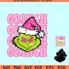 Grinch face Preppy SVG, Pink Grinch svg, Christmas Grinch Png, Preppy Grinch Png