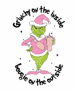 Grinchy on the inside bougie on the outside SVG