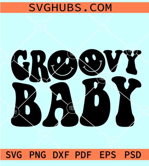 Groovy Baby SVG, funny kids svg, Groovy Shirt SVG, Funny Baby Svg, Baby Svg