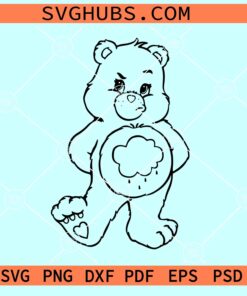 Grumpy care bear SVG