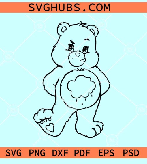 Grumpy care bear SVG