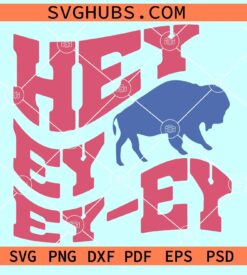 Hey Ey Buffalo Football SVG, Buffalo Smiley SVG, Buffalo Bills SVG