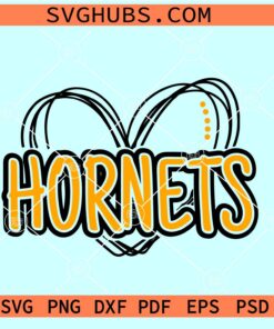 Hornets Heart SVG, Hornets SVG, Alabama State Hornets Football SVG, Hornets Football Team SVG