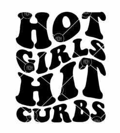 Hot girls hit curbs SVG