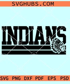 Indians SVG, Cleveland Indians Football SVG, Indians Football Team SVG