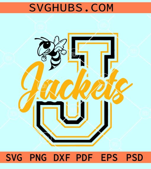 Jackets Jersey SVG, Yellow Jackets Svg, Yellow Jackets Football Shirt Svg