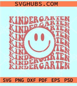 Kindergarten Smiling Face SVG, Kindergarten SVG, Hello Kindergarten Svg