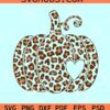 Leopard Pumpkin SVG, Fall Leopard Print Pumpkin SVG, Fall SVG, Thanksgiving Pumpkin Svg