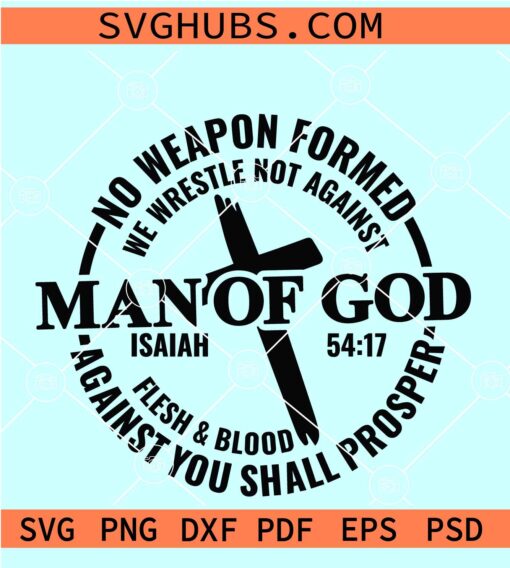 Man of God SVG, Bible Verse svg, Faith SVG, Religious svg, Christian Quote svg