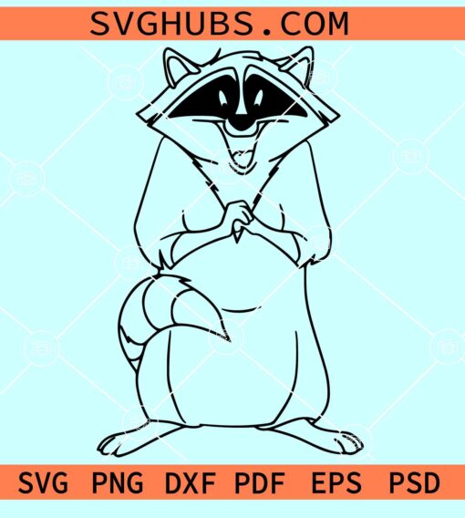 Meeko the raccoon SVG, Meeko Vector Svg, Princess Pocahontas SVG, Princess Svg