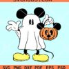 Mickey Mouse ghost SVG, Mickey Halloween pumpkin SVG, Mickey Halloween ghost SVG