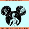 Mulan Mickey ears SVG, Disney Mulan Disneyland Ears SVG, Mulan SVG, Princess Disneyland SVG
