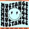 Mustangs smiley face SVG, Mustangs Smiley SVG, Southern Methodist University Mustangs SVG