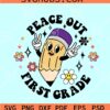 Peace out first grade SVG, Kids Graduation Shirt Svg, Last Day of School Svg