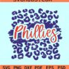 Phillies Leopard print SVG, Phillies Leopard SVG, Phillies Cheetah Baseball SVG