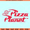 Pizza Planet logo SVG, Toy Story SVG, Disneyland SVG, Planet rocket SVG
