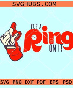 Put a Ring on It SVG, Castellanos Ring Finger SVG, Phillies Baseball SVG