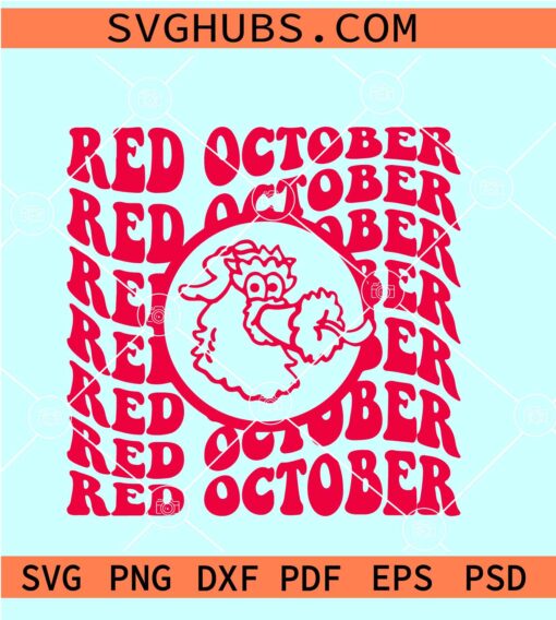 Red October Phillies SVG, Philadelphia Phillies DXF PNG SVG, Phillies Take October SVG