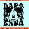 Retro dada Mickey Mouse SVG, Dad Mickey Mouse Svg, Mickey Dad Svg, Mickey Party Svg